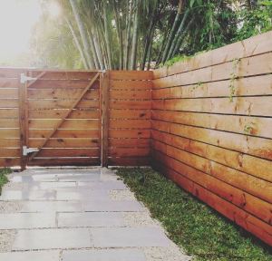 Jackie DiCi Contemporary Slat Fence