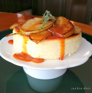 Jackie DiCi: Caramelized Pear Cheesecake